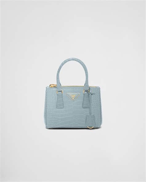 prada galleria handbag blue|light blue Prada bag.